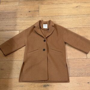 Zara Camel Wool Blend Coat